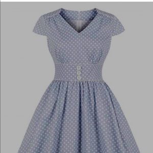 Rosegal polka dot piping vintage dress